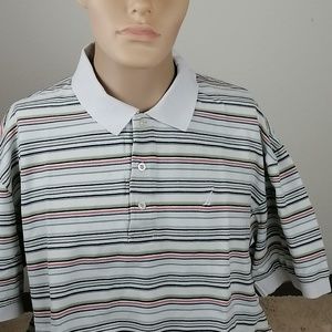 Nautical Stripe Polo Short Sleeve Shirt  Shirt